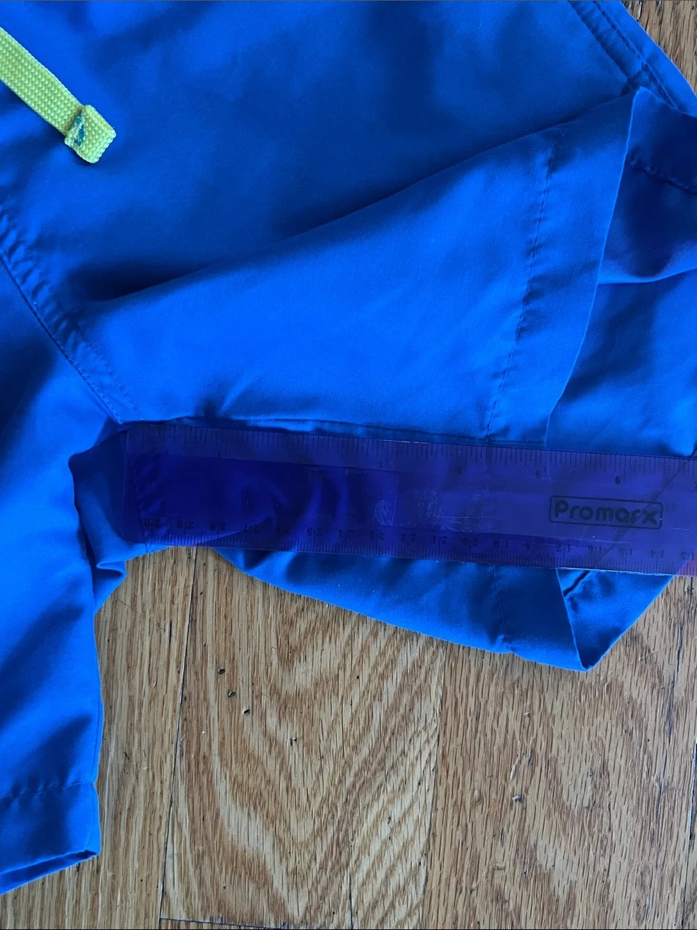 DryFins Royal Classic Blue Boys Swim Trunks with Lime Drawstring Kids 6/7